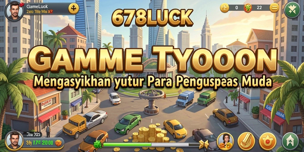 Tampilan gameplay Tycoon yang penuh warna dan menantang.