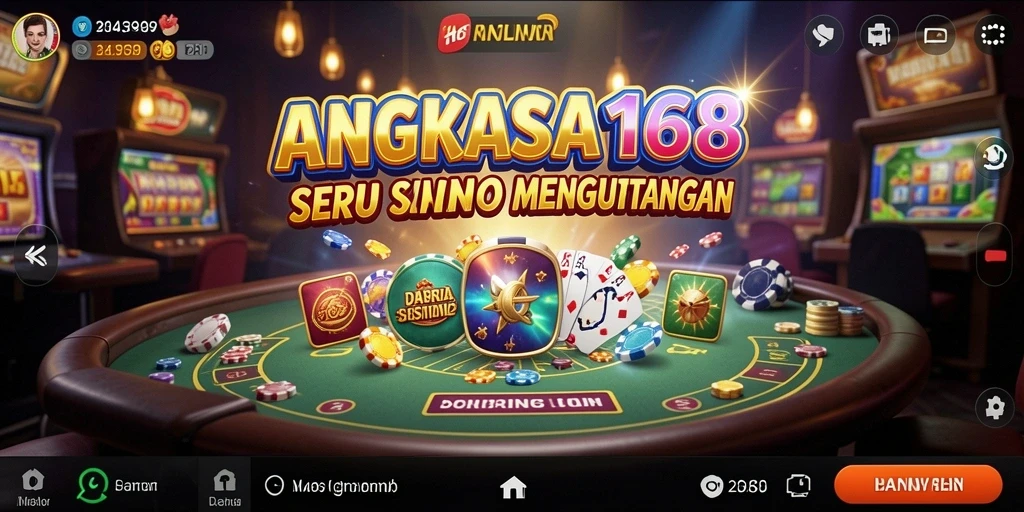 Tampilan gameplay seru dalam ANGKASA168 dengan berbagai pilihan permainan kasino.