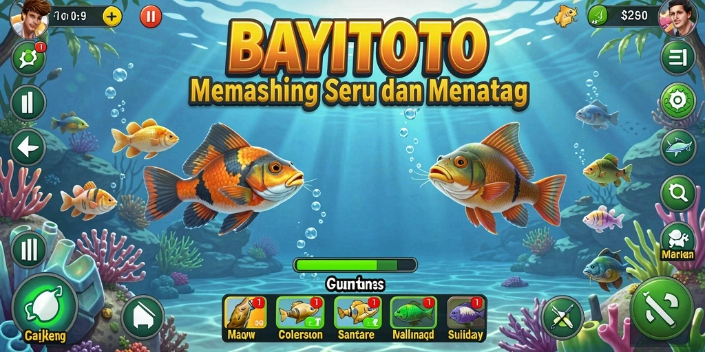 Tampilan gameplay memancing yang menarik di BAYITOTO