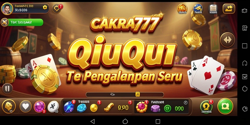 Screenshot utama menampilkan gameplay QiuQiu yang menarik.