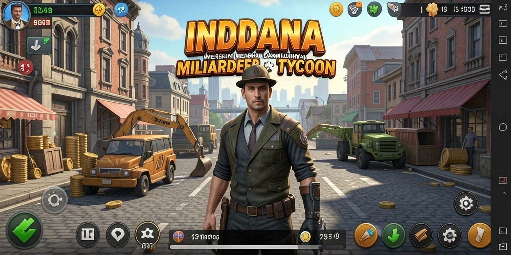 Screenshot INDAAA menampilkan momen seru di dunia Tycoon.
