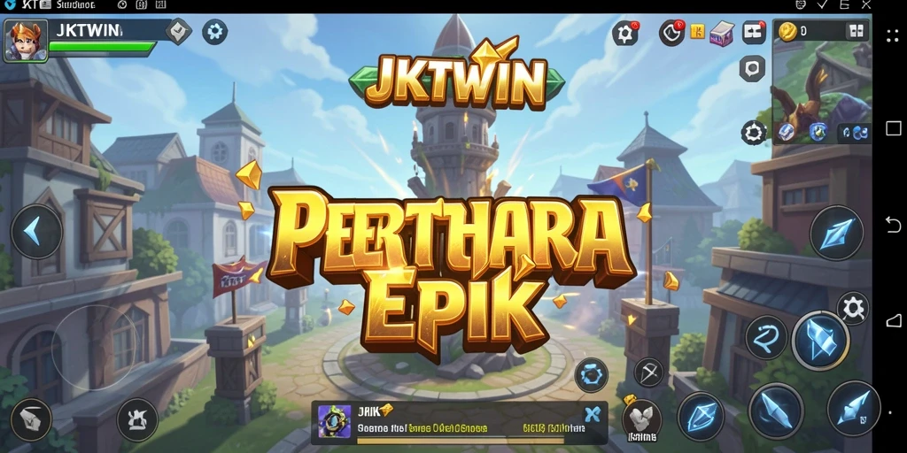 Tampilan menegangkan pertahanan menara dalam JKTWIN.