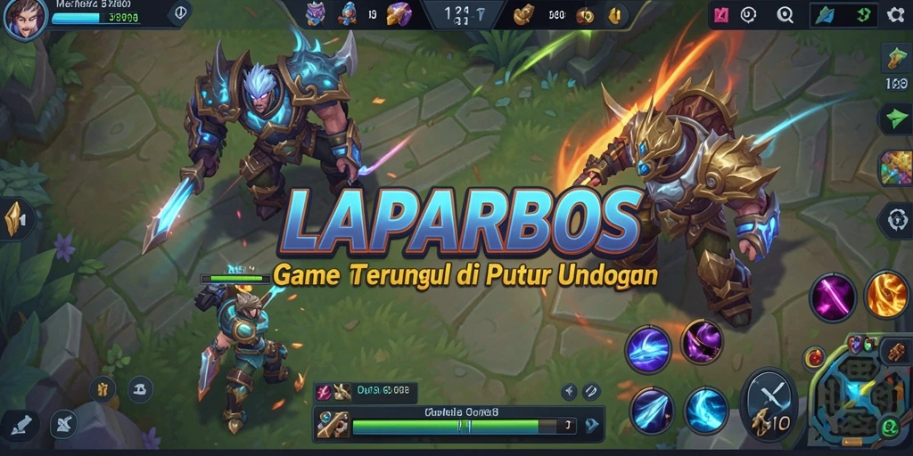 Screenshot LAPARBOS menunjukkan aksi seru dalam pertarungan MOBA.