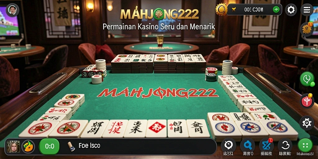 Tampilan gameplay <strong>MAHJONG222</strong> yang seru dan menegangkan.