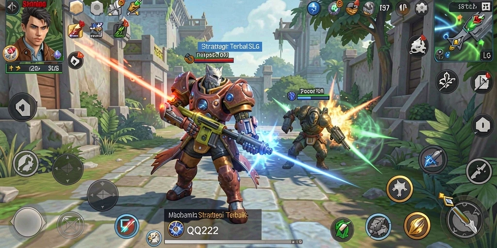 Tampilan gameplay menunjukkan aksi strategi dalam membangun kerajaan.