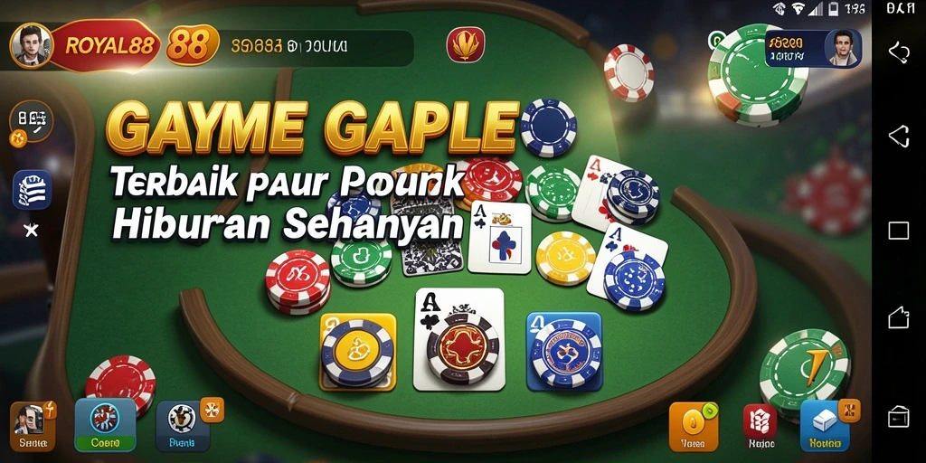 Tampilan gameplay Gaple yang menarik di ROYAL88