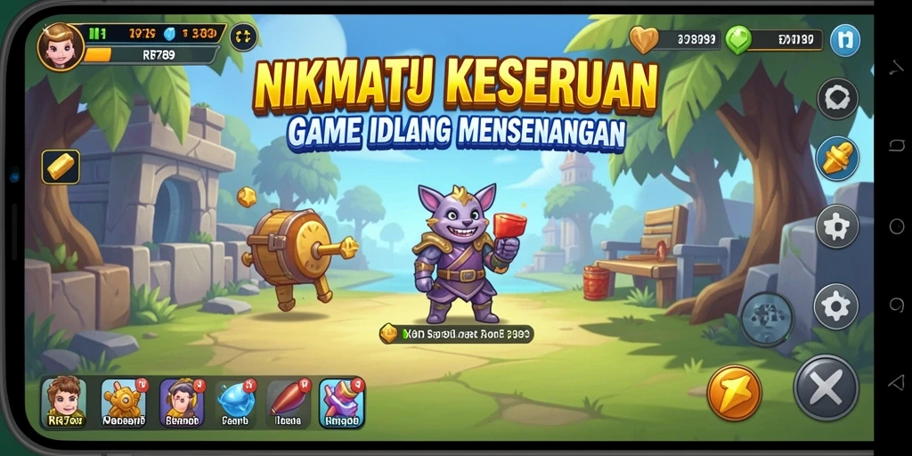 Screenshot gameplay RR789 menampilkan aksi seru dalam genre Idle.
