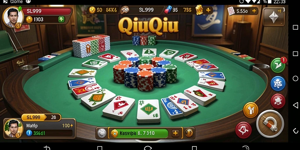 Tampilan gameplay SL999 dengan keseruan bermain QiuQiu.
