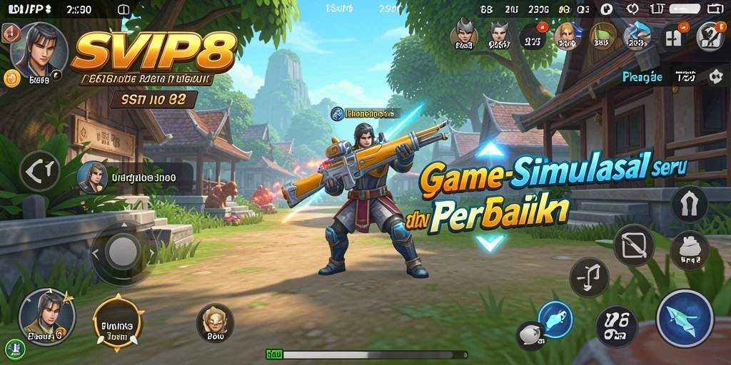 Tangkapan layar gameplay SVIP8 menampilkan aktivitas simulasi yang mendalam.