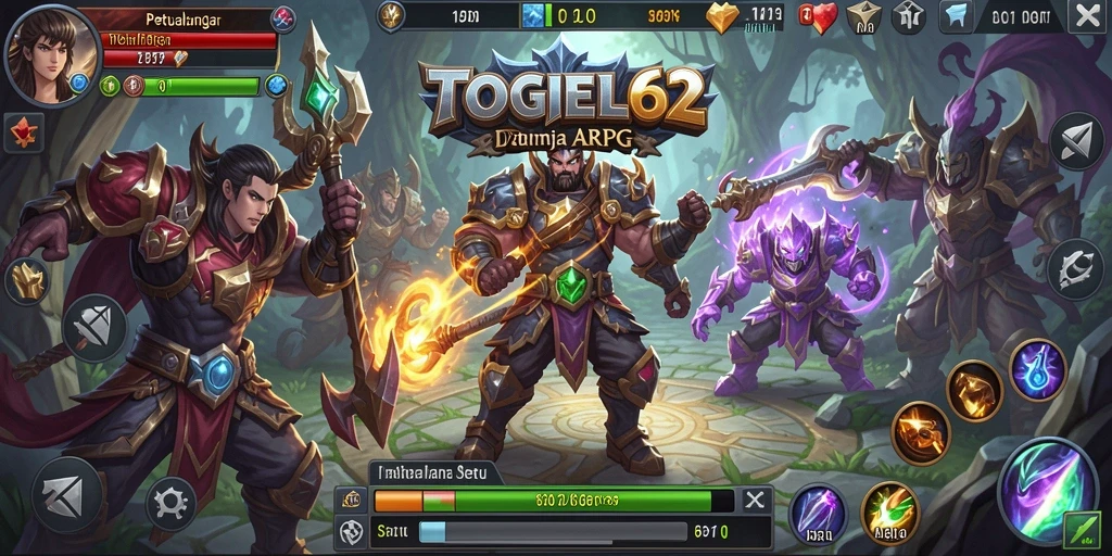 Tangkapan layar yang menampilkan aksi seru dalam TOGEL62.