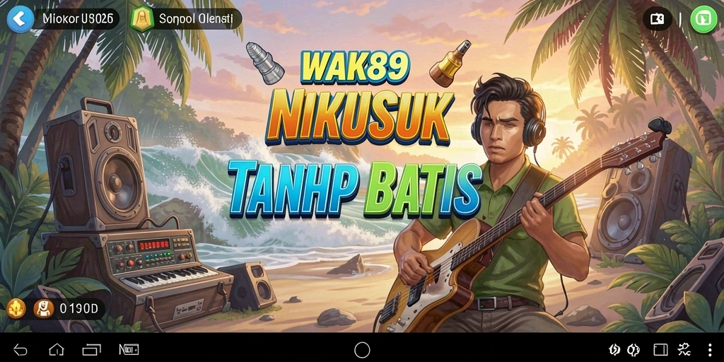 Screenshot gameplay WAK89 dengan tampilan musik yang menarik.